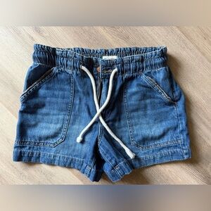 Maurices Blue Jean Shorts with White Drawstring